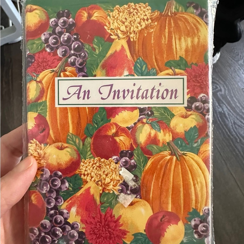 Autumn Harvest Invitation Cards